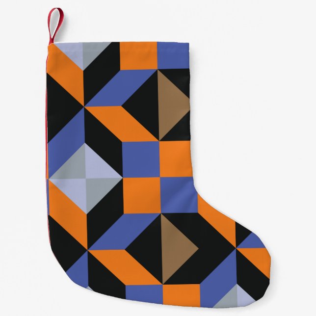 Petite Chaussette De Noël Arrière - plan abstrait vintage (Devant)