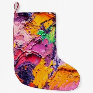 Petite Chaussette De Noël arrière - plan artistique Abstrait. Peinture à l'h