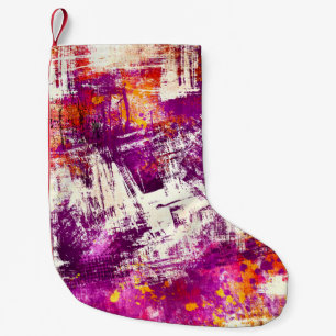 Petite Chaussette De Noël Arrière - plan de blocs Abstraits foncés
