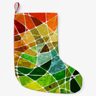 Petite Chaussette De Noël Arrière-plan de grunge géométrique abstrait, grung