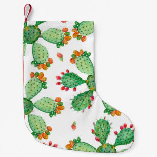 Petite Chaussette De Noël Arrière - plan de jeu de cactus transparent en aqu