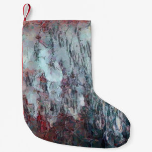Petite Chaussette De Noël Arrière - plan de la texture de peinture artistiqu