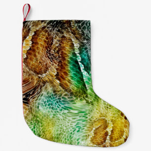 Petite Chaussette De Noël Arrière - plan de peau de serpent