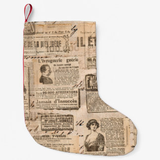 Petite Chaussette De Noël Arrière - plan de style créatif vintage. Texture p