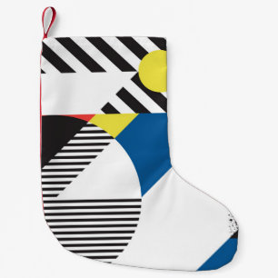 Petite Chaussette De Noël Arrière - plan de style rétro moderne