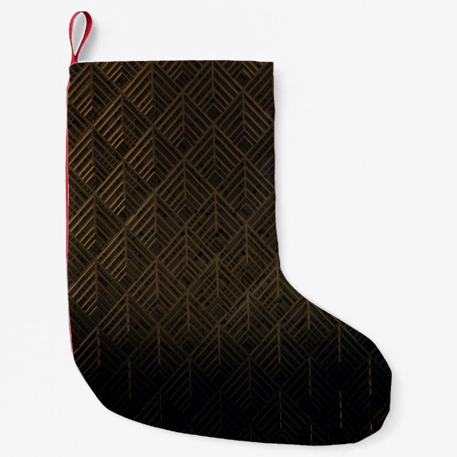 Petite Chaussette De Noël Arrière - plan d'illustrations 3D Art Déco (Devant)