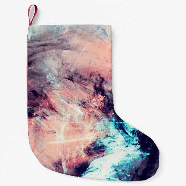 Petite Chaussette De Noël arrière - plan dynamique couleur Abstrait avec écl (Devant)