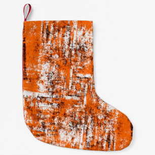 Petite Chaussette De Noël Arrière - plan grunge brun foncé. Noir blanc orang