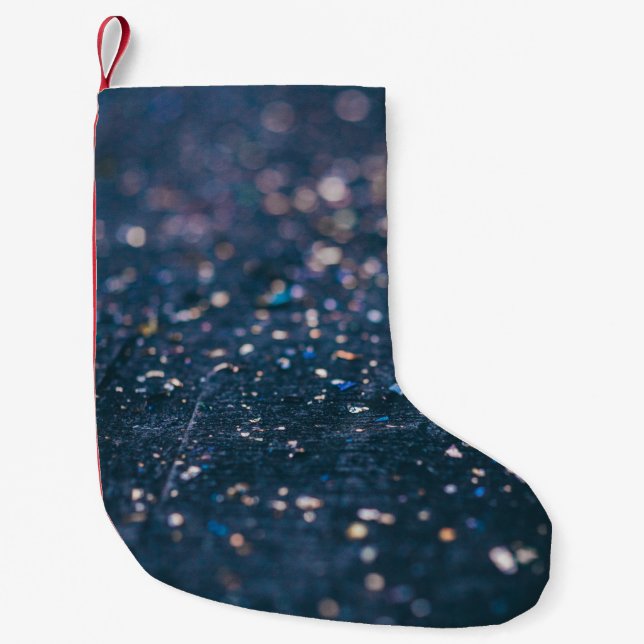 Petite Chaussette De Noël Arrière - plan léger (Devant)