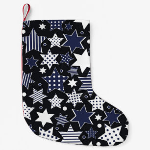 Petite Chaussette De Noël Arrière - plan motif transparent avec starspat sty