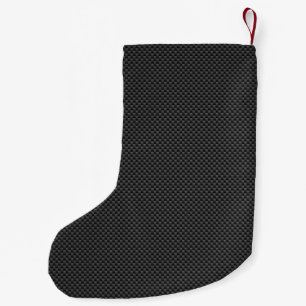 Petite Chaussette De Noël Arrière - plan noir d'impression de style de fibre