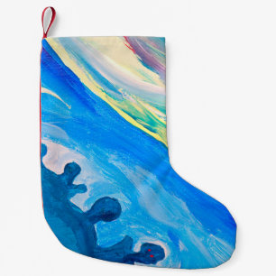 Petite Chaussette De Noël Arrière - plan texturé coloré, fragment d'une voit
