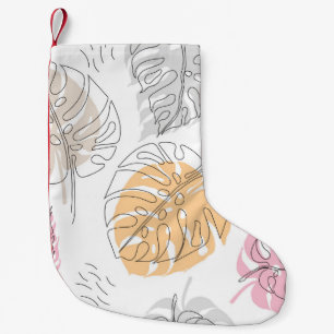 Petite Chaussette De Noël Art de dessin de ligne de monstère exotique