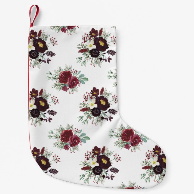 Petite Chaussette De Noël Art de la couronne de Noël (Devant)