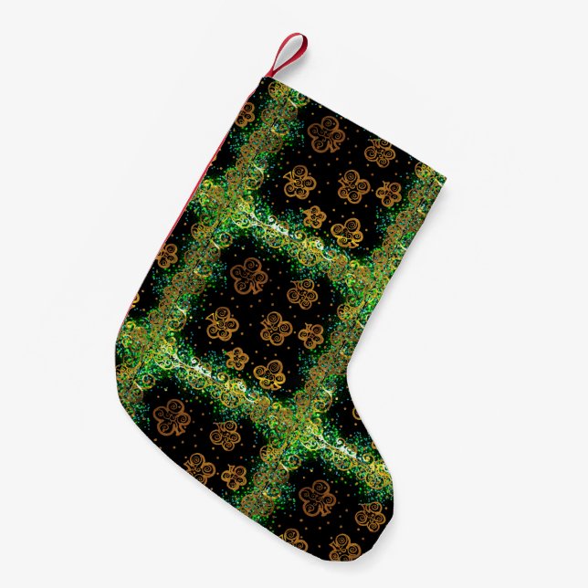 Petite Chaussette De Noël Art de la Saint-Patty (Devant (Accrochage))