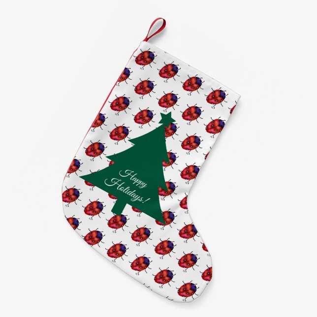 PETITE CHAUSSETTE DE NOËL ART LADYBUG (Devant (Accrochage))