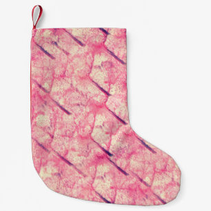 Petite Chaussette De Noël art L'aquarelle rose encre couleur rose