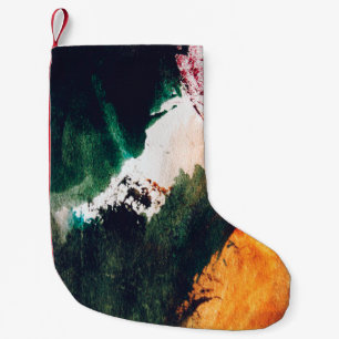 Petite Chaussette De Noël Art moderne, peinture abstraite. Art abstrait p