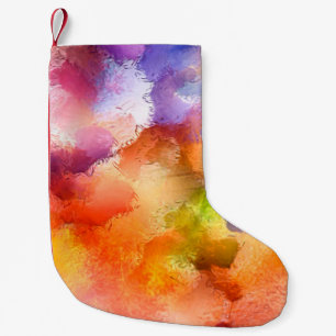 Petite Chaussette De Noël Art numérique motif abstrait. Dessin à main modern