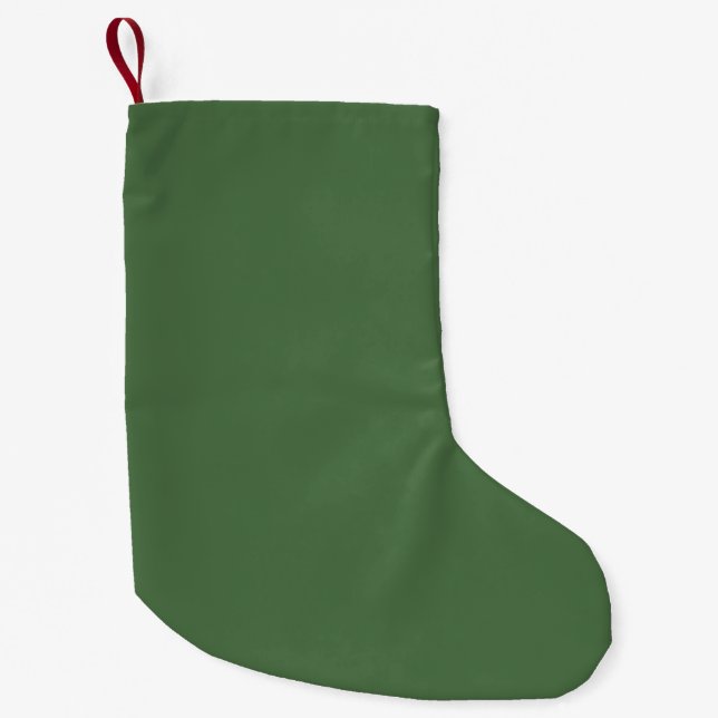 Petite Chaussette De Noël Artichoke vert (couleur solide) (Devant)
