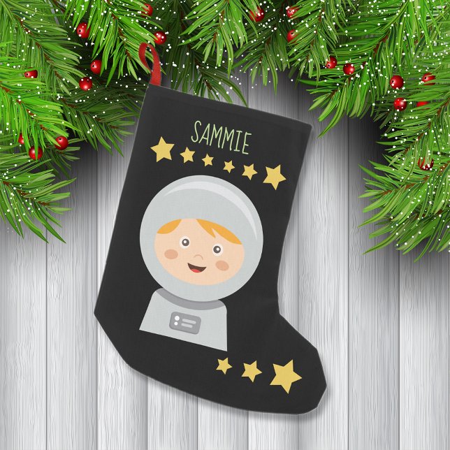 Petite Chaussette De Noël Astronaut - Stars Spaceman Dans L'Espace (Créateur téléchargé)