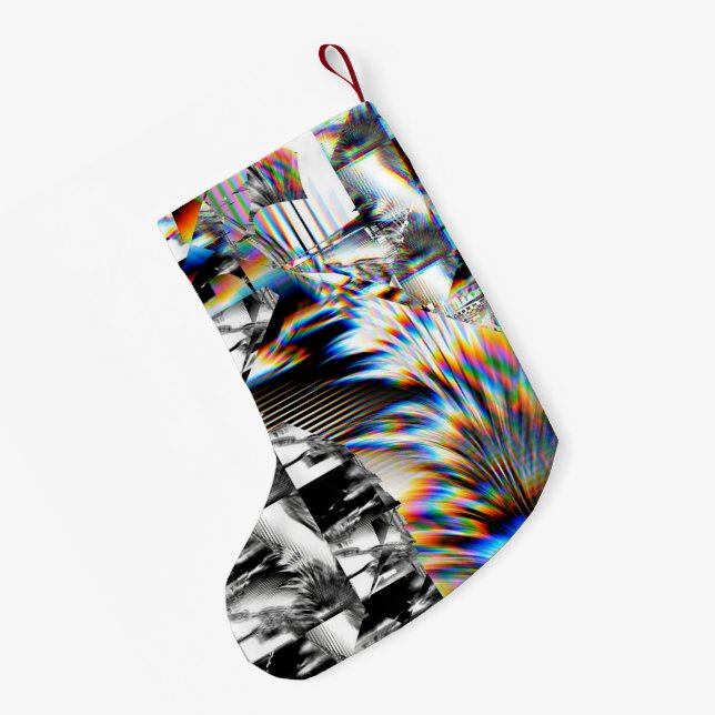 Petite Chaussette De Noël Attaque arc-en-ciel (Dos (Accrochage))