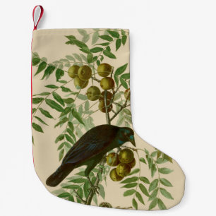 Petite Chaussette De Noël Audubon American Crow Black Bird