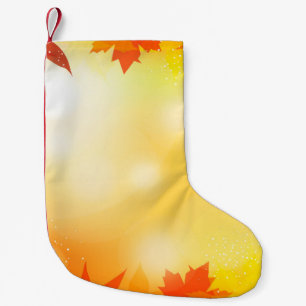 Petite Chaussette De Noël Automne arrière - plan bokeh chute nature