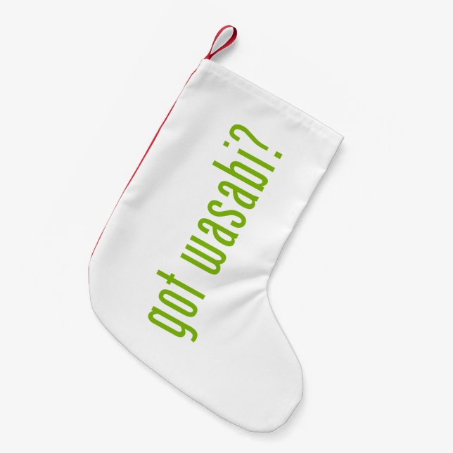 Petite Chaussette De Noël avez-vous du wasabi? (Devant (Accrochage))