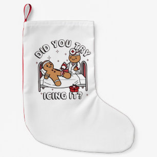 Petite Chaussette De Noël Avez-Vous Essayé De Le Faire Grignoter Pain D'Épic