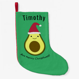 Petite Chaussette De Noël Avo Merry Christhass Avocado