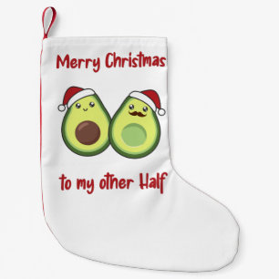 Petite Chaussette De Noël Avocado illuminations de Noël Amusant Avocados Adu
