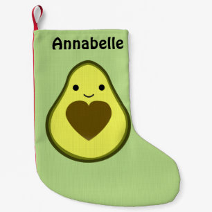 Petite Chaussette De Noël Avocado Love Cute Avocado avec coeur