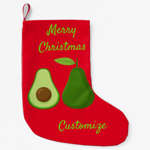 Petite Chaussette De Noël Avocado Lover Design Thunder_Cove