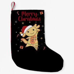 Petite Chaussette De Noël Axolotl Joyeux Noël Animaux d'hiver Axolotls
