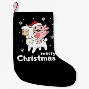 Petite Chaussette De Noël Axolotl Llama Alpaca Joyeux animaux de Noël