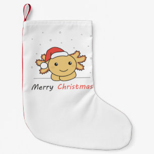 Petite Chaussette De Noël Axolotl Noël Neige Animaux d'hiver Axolotls