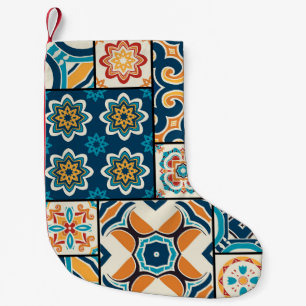 Petite Chaussette De Noël Azulejos Portugais : Art Carrelé Traditionnel.