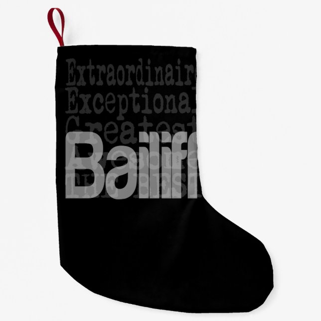 Petite Chaussette De Noël Bailiff Extraordinaire (Devant)