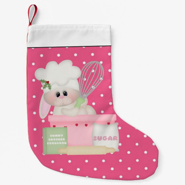 Petite Chaussette De Noël Baking Bunny Vacances ensemencement de Noël (Devant)