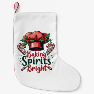 Petite Chaussette De Noël Baking Spirits Bright Funky Baking Chef Baker