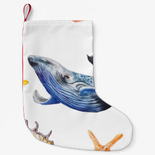 Petite Chaussette De Noël Baleine à graphisme d'entreprise : Tableau de chan