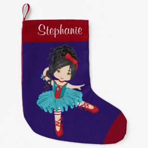 Petite Chaussette De Noël Ballerina de Noël asiatique Petite réserve de Noël