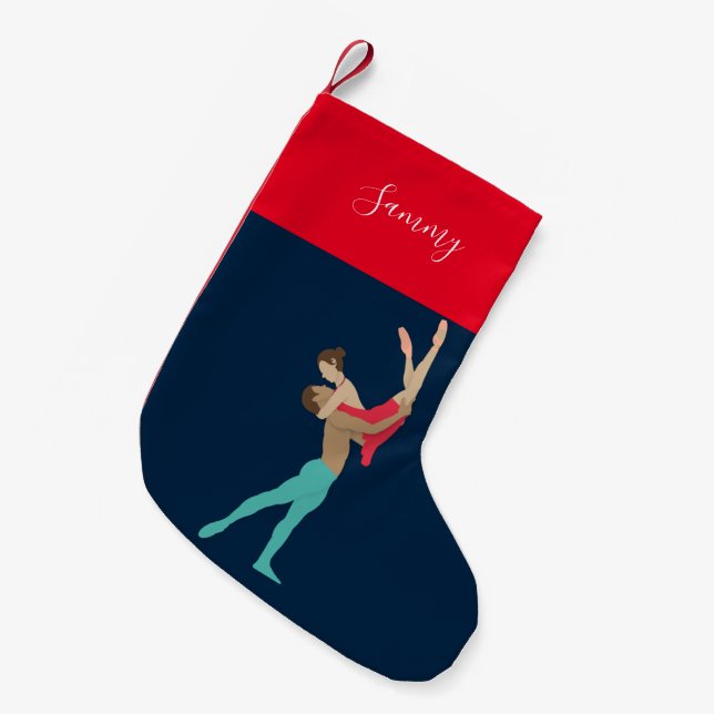 Petite Chaussette De Noël Ballet (Devant (Accrochage))