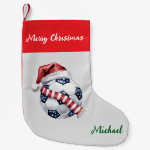 Petite Chaussette De Noël Ballon de football de Noël personnalisé avec chape