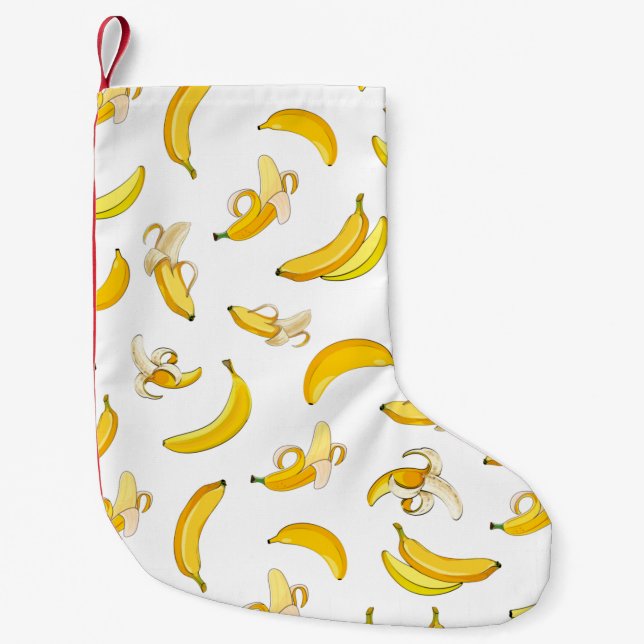 Petite Chaussette De Noël Banana Pattern 4 (Devant)