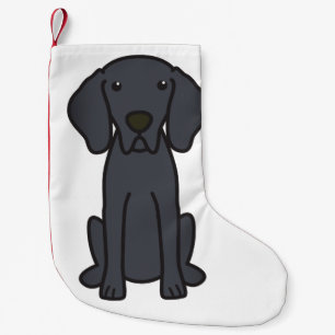 Petite Chaussette De Noël Bande dessinée de chien de Weimaraner