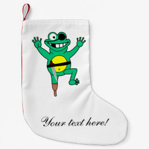 Petite Chaussette De Noël Bande dessinée de grenouille de pirate