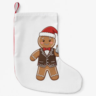 Petite Chaussette De Noël Barista pain d'épice Noël 2026 Café de fêtes