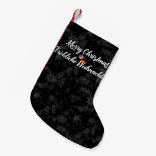 Petite Chaussette De Noël Bas allemand bilingue de Noël d'Américain